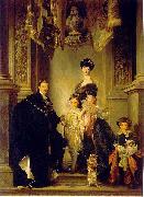 John Singer Sargent Portrait of the 9th Duke of Marlborough with his family France oil painting artist